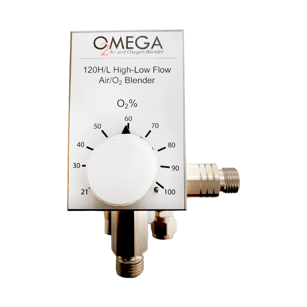 Wye Oxygen Flowmeter PTO Y-Block Assembly side view