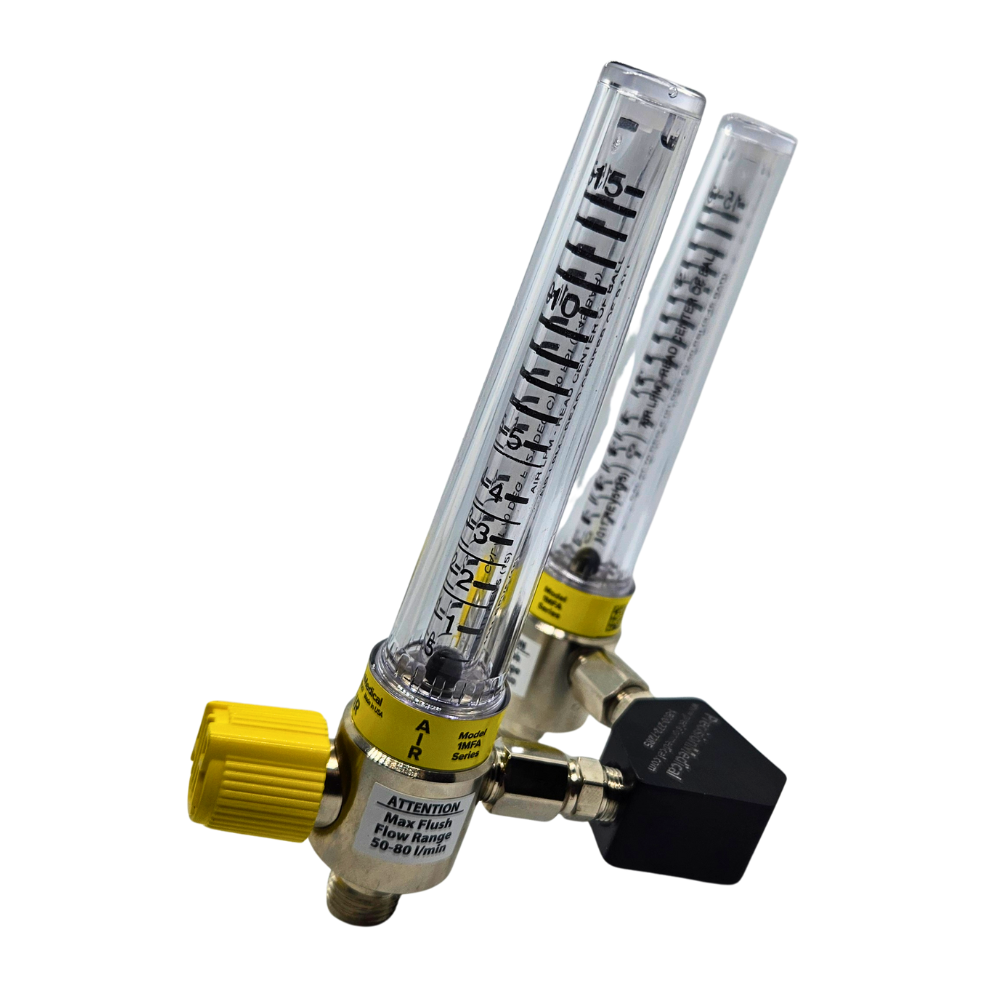 Precision Medical Air Flowmeter Y Block Assembly