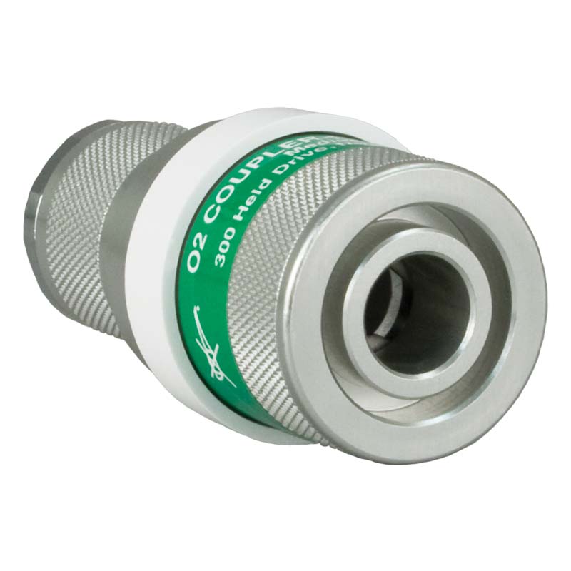 Schrader Style Female Couplers - Oxygen